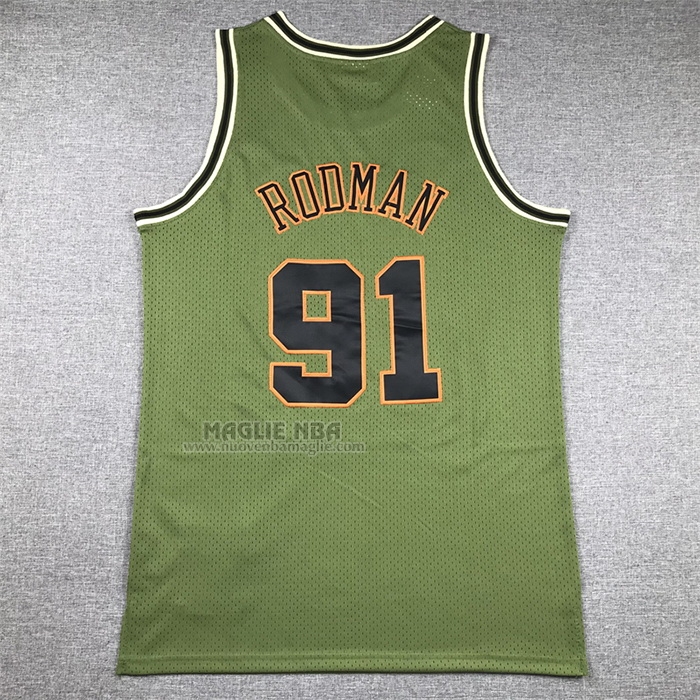 Maglia
 Dennis Rodman NO 91 Chicago Bulls Mitchell & Ness 1997-98 Verde
